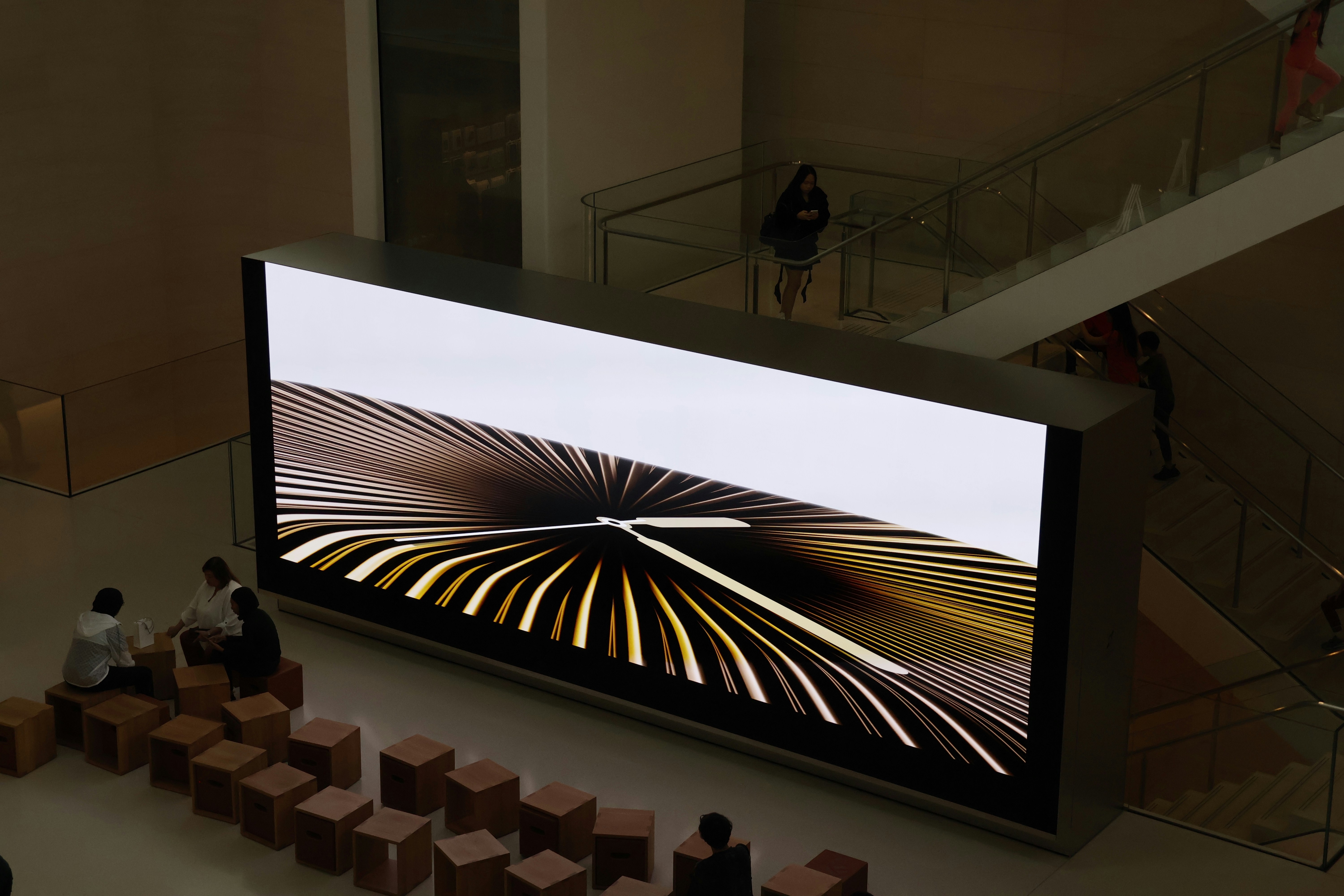 Giant LED screen at an event