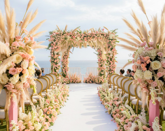 Wedding lighting with string lights